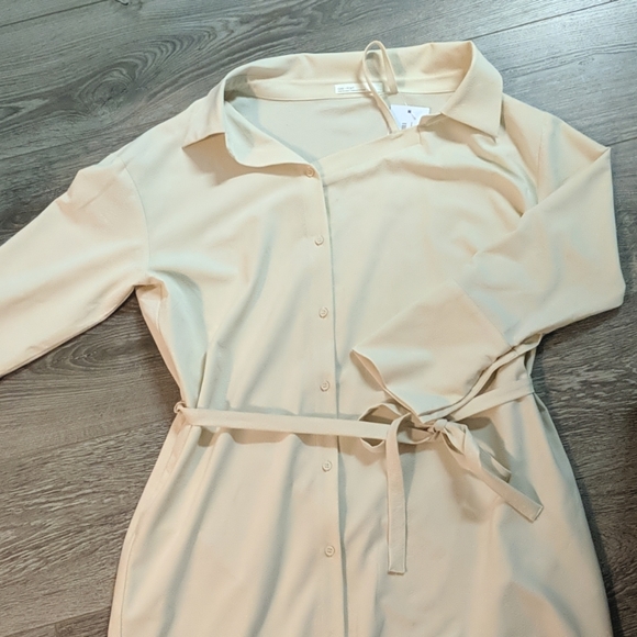 Oak + Fort | Off Shoulder Shirt dress 🧡 - Picture 4 of 6